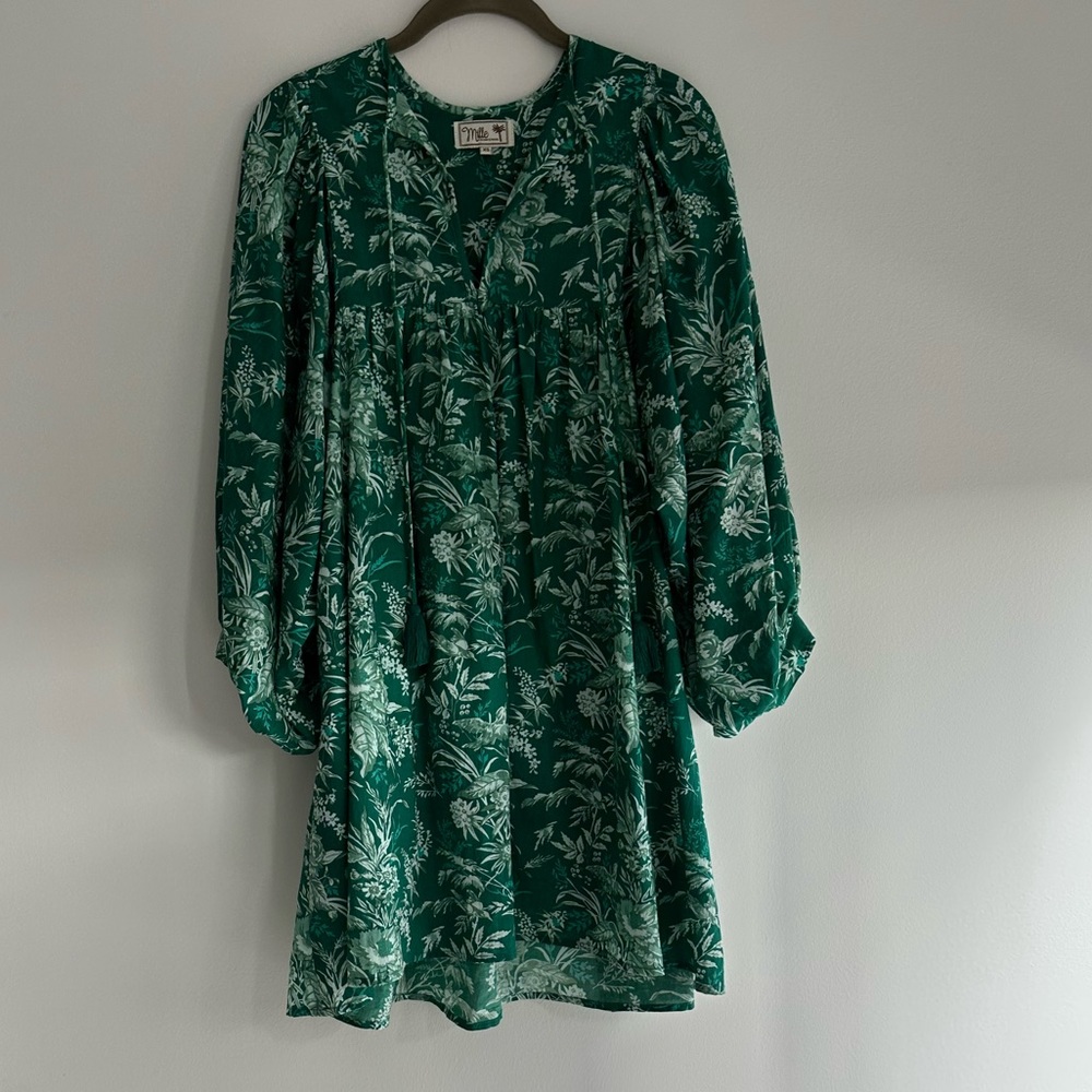 NWOT Mille Daisy Dress in Jade Paradise, size: XS